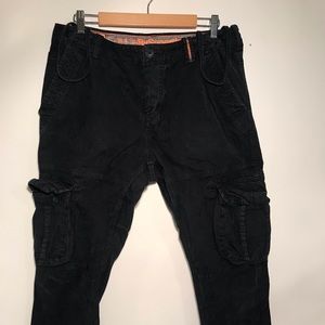 Men's Navy Blue Superdry™️ Cargo Pants Size: L